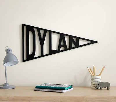 Personalized Wood Pennant