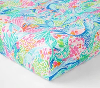 Lilly Pulitzer Mermaid Cove Organic Crib Fitted Sheet