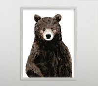 Limited Edition Minted® Baby Animal Bear Wall Art by Cass Loh