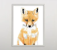 Limited Edition Minted® Baby Animal Fox Wall Art by Cass Loh