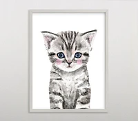 Limited Edition Minted® Baby Animal Kitten Wall Art by Cass Loh