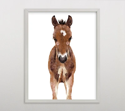 Limited Edition Minted® Baby Animal Horse Wall Art by Cass Loh