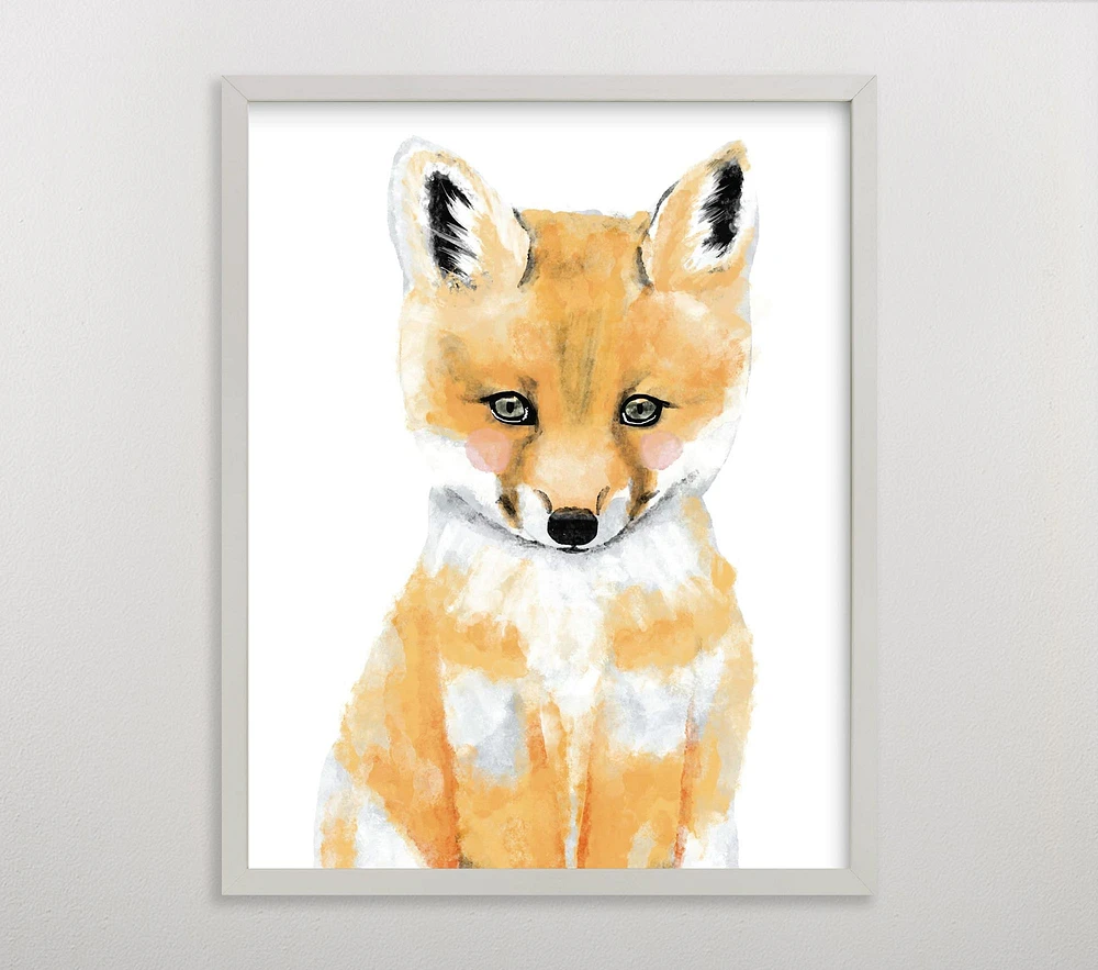 Limited Edition Minted® Baby Animal Fox Wall Art by Cass Loh