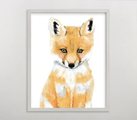 Limited Edition Minted® Baby Animal Fox Wall Art by Cass Loh