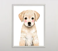 Limited Edition Minted® Baby Animal Labrador Wall Art by Cass Loh