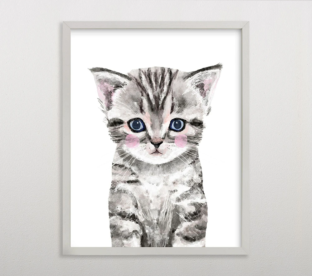 Limited Edition Minted® Baby Animal Kitten Wall Art by Cass Loh