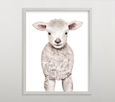 Limited Edition Minted® Baby Animal Sheep Wall Art by Cass Loh