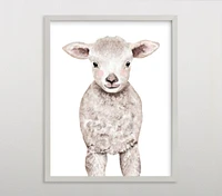 Limited Edition Minted® Baby Animal Sheep Wall Art by Cass Loh