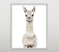 Limited Edition Minted® Baby Animal Llama Wall Art by Cass Loh