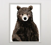 Limited Edition Minted® Baby Animal Bear Wall Art by Cass Loh