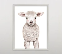 Limited Edition Minted® Baby Animal Sheep Wall Art by Cass Loh