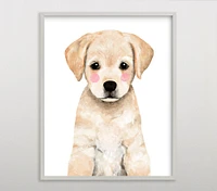 Limited Edition Minted® Baby Animal Labrador Wall Art by Cass Loh