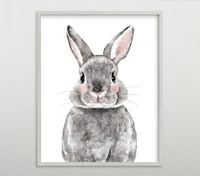 Limited Edition Minted® Baby Animal Rabbit Wall Art by Cass Loh