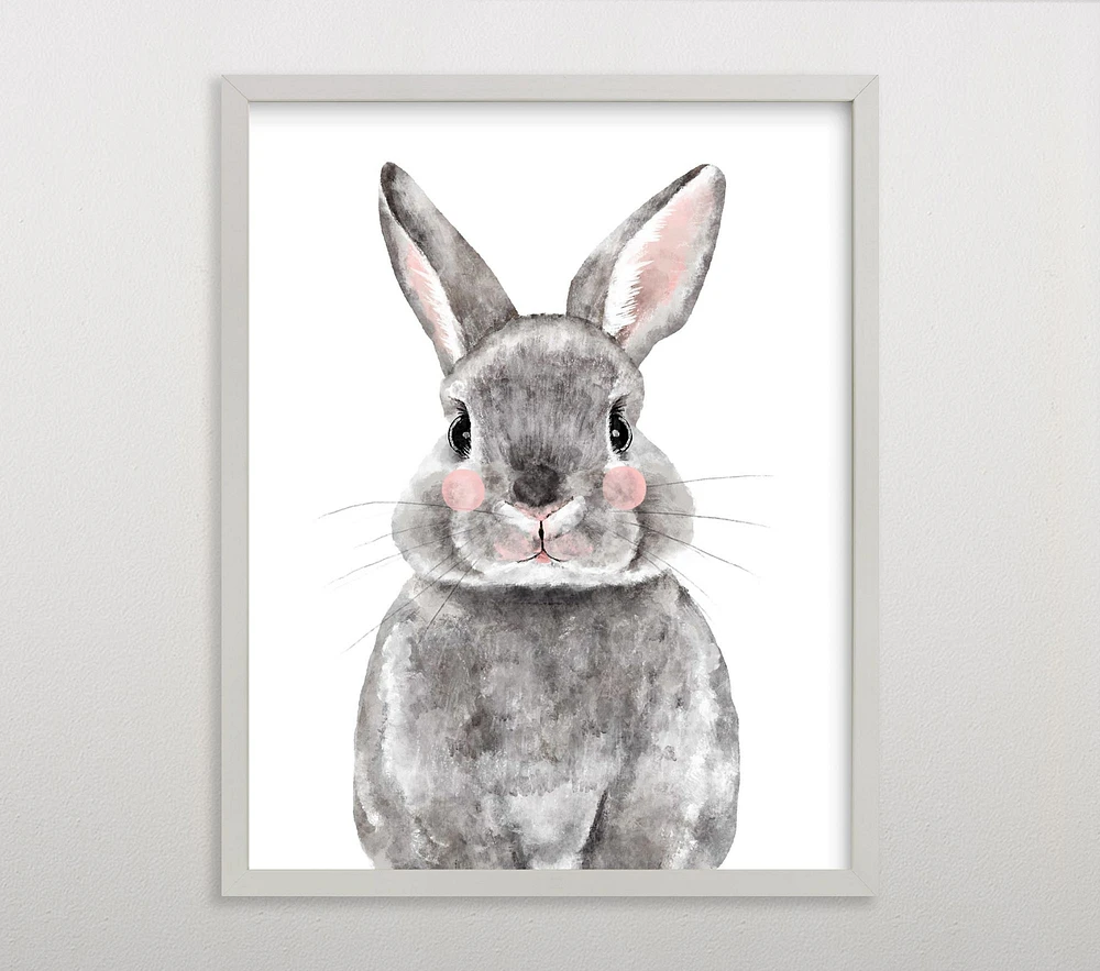 Limited Edition Minted® Baby Animal Rabbit Wall Art by Cass Loh