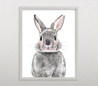 Limited Edition Minted® Baby Animal Rabbit Wall Art by Cass Loh