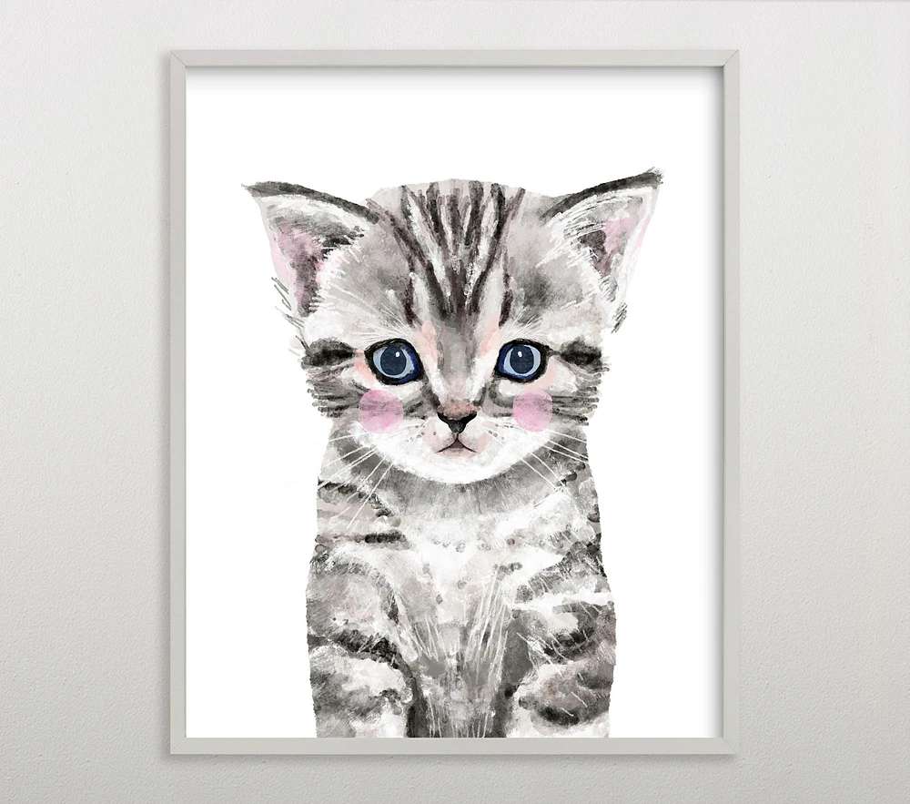Limited Edition Minted® Baby Animal Kitten Wall Art by Cass Loh