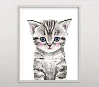 Limited Edition Minted® Baby Animal Kitten Wall Art by Cass Loh