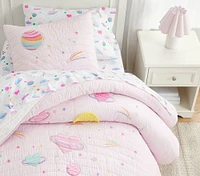 Galaxy Hearts Glow-in-the-Dark Quilt & Shams