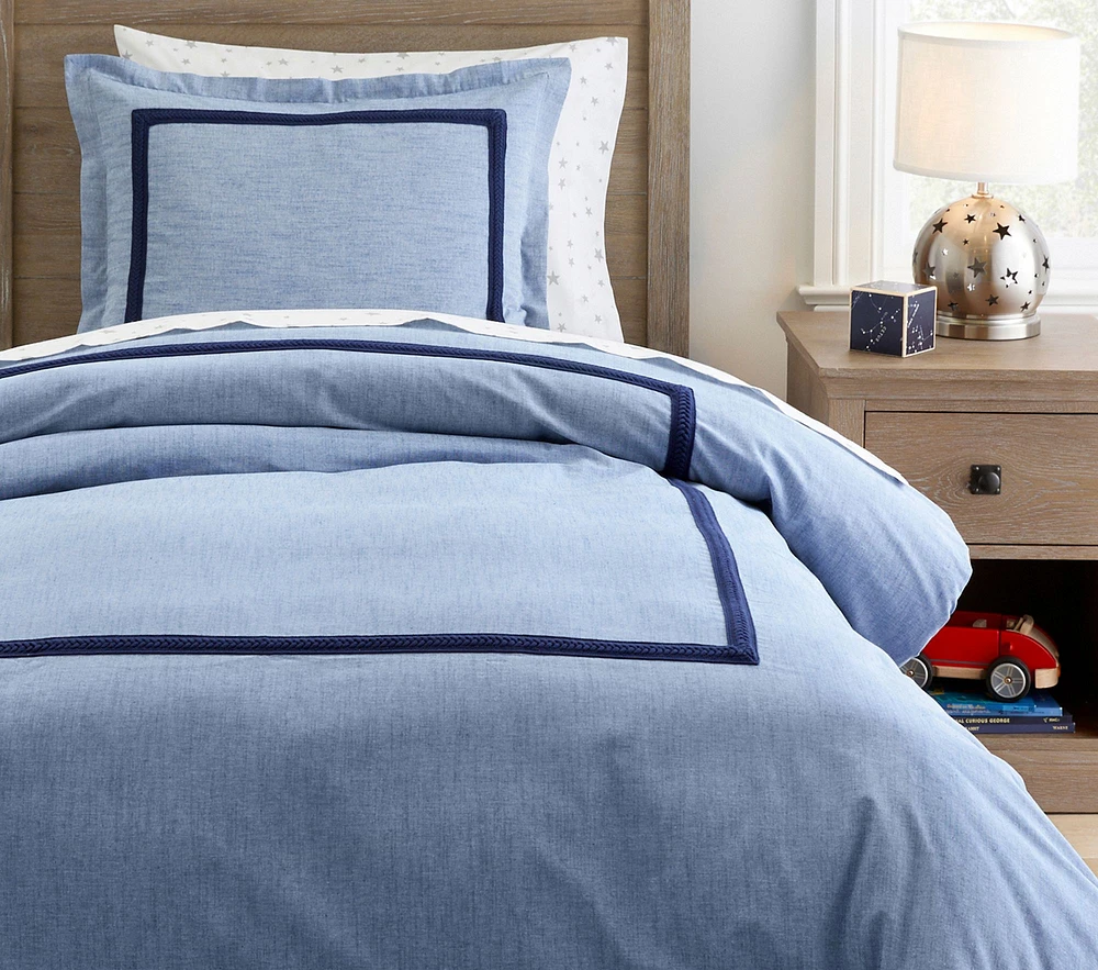 Braided Trim Duvet Cover & Shams