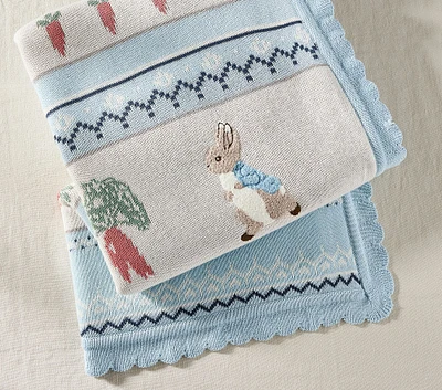 Peter Rabbit™ Garden Fair Isle Heirloom Baby Blanket