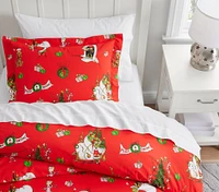 Dr. Seuss's The Grinch™ Merry Grinch Organic Duvet Cover & Shams