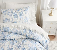 LoveShackFancy Blue Damask Floral Comforter & Shams