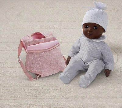 Götz Baby Doll Pink Glitter Carrier Bundle Set