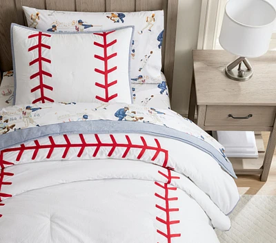 Baseball Stitch Comforter & Shams