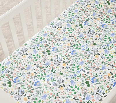 Rifle Paper Co. Bramble Fields Organic Crib Fitted Sheet