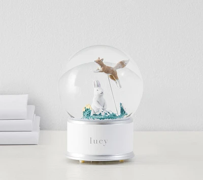 Ramona Bunny Musical Light-Up Snow Globe