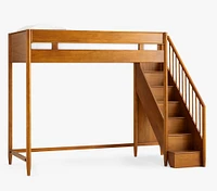 west elm x pbk Mid-Century Stair Loft Bed