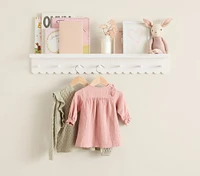 Scalloped Peg Rack (36")