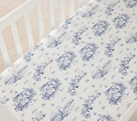 Disney's Winnie the Pooh Organic Toile Crib Fitted Sheet