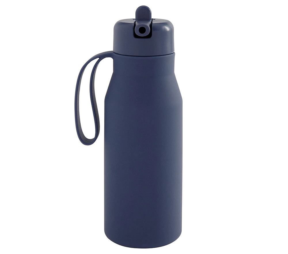 Sawyer Navy Silicone Water Bottle