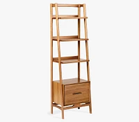 west elm x pbk Mid-Century Bookshelf - Narrow Tower (22")