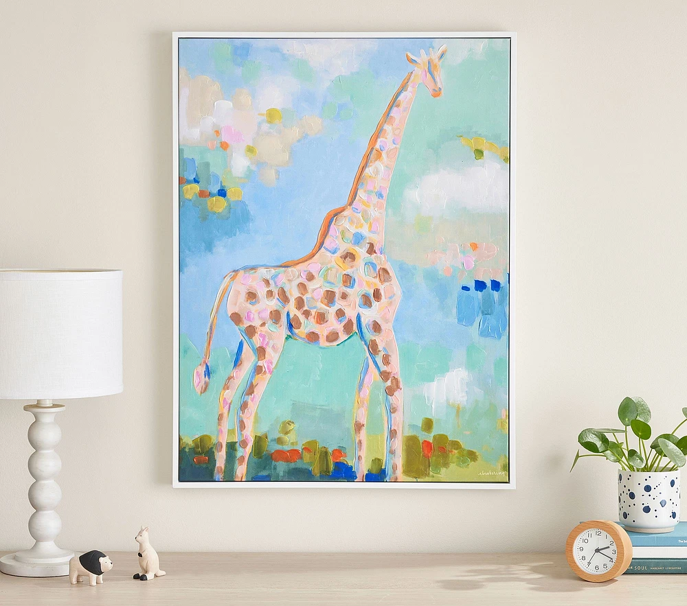 Pastel Giraffe Art