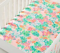 Lilly Pulitzer Isle Be Back Organic Crib Fitted Sheet