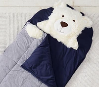 Shaggy Head Bear Sleeping Bag