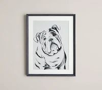 Wilson Bulldog Art (28" x 22")