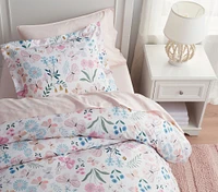 Wildflower Butterfly Organic Duvet  Cover & Shams