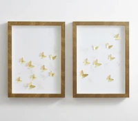 Monique Lhuillier Butterfly Diptych Wall Art