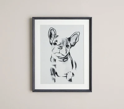 Daisy French Bulldog Art (18" x 22")