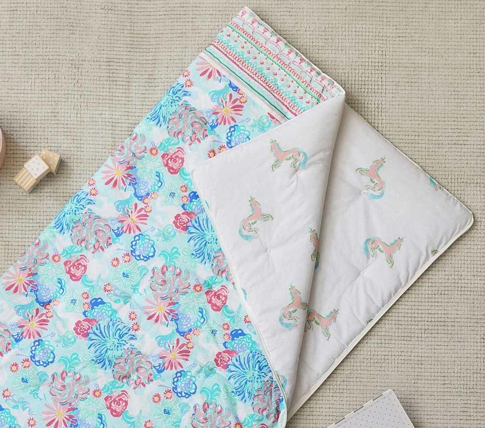 Lilly Pulitzer Unicorns in Bloom Sleeping Bag