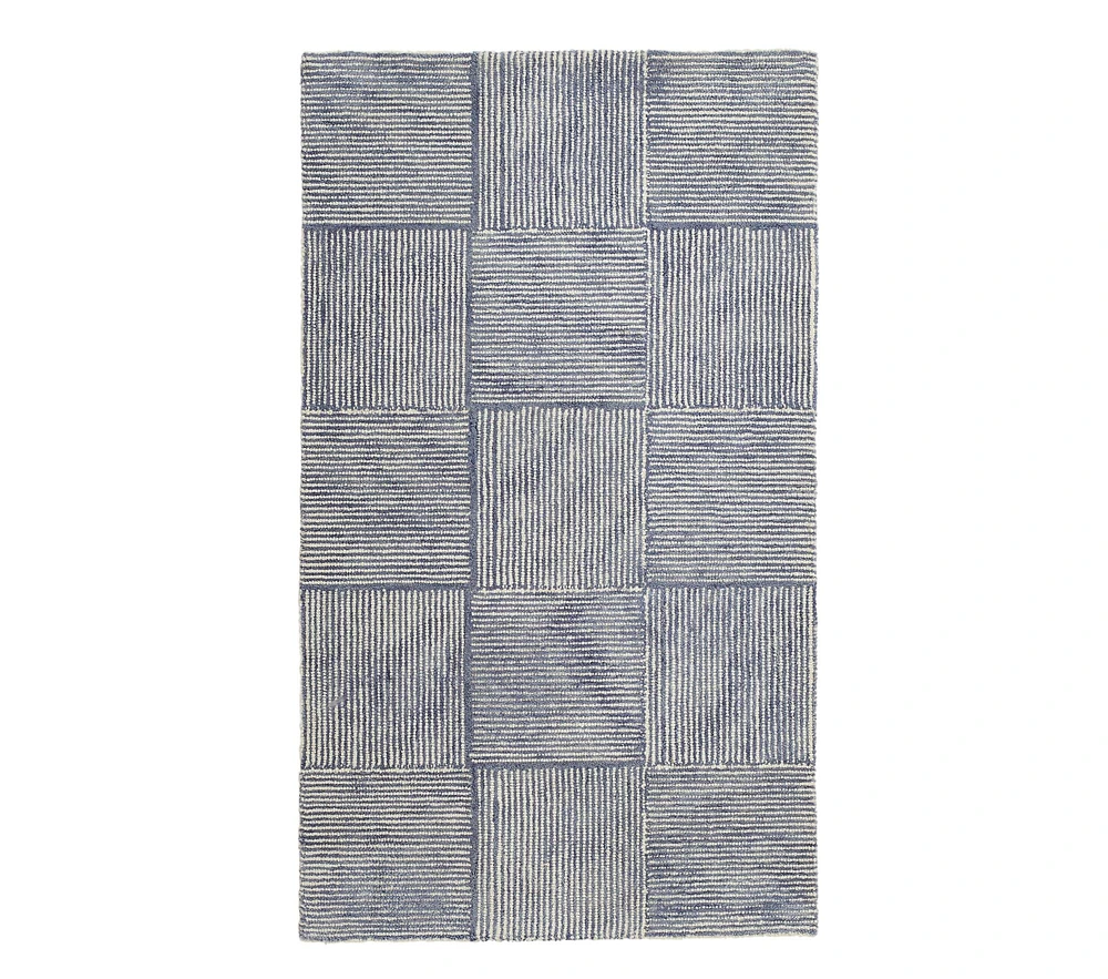 Concentric Square Tile Rug