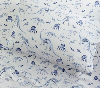 Dinosaur Bones Glow-in-the-Dark Sheet Set & Pillowcases