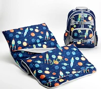 Mackenzie Navy Solar System Backpack and Nap Mat Bundle, Set of 2