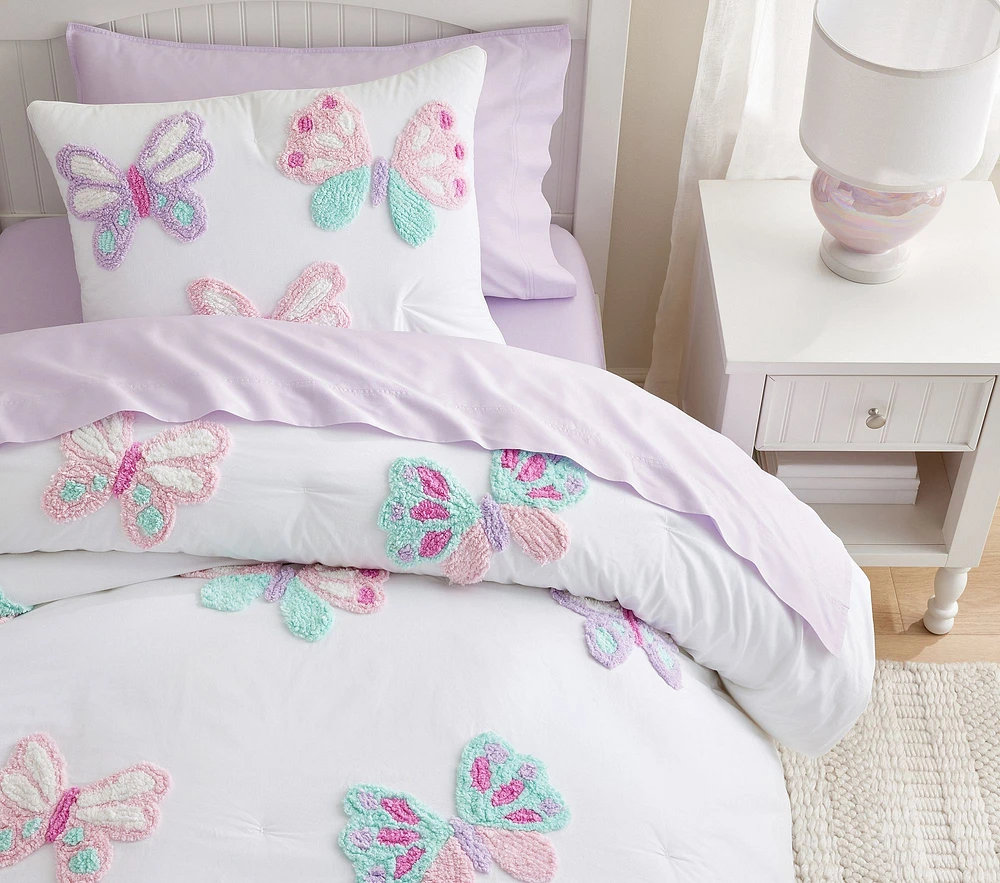 Candlewick Butterfly Comforter & Shams