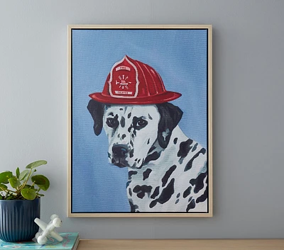 Dot the Fire Dog Art (24" x 18")