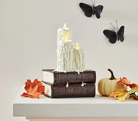 Light-Up Spooky Books with Candles