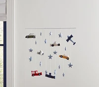 Linen Vehicles Wall Hanging